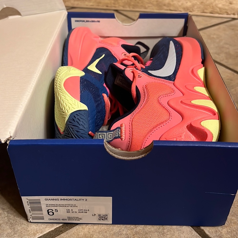 Giannis immortality 2 basketball shoes new In the box sz 6.5 youth fits 8 women